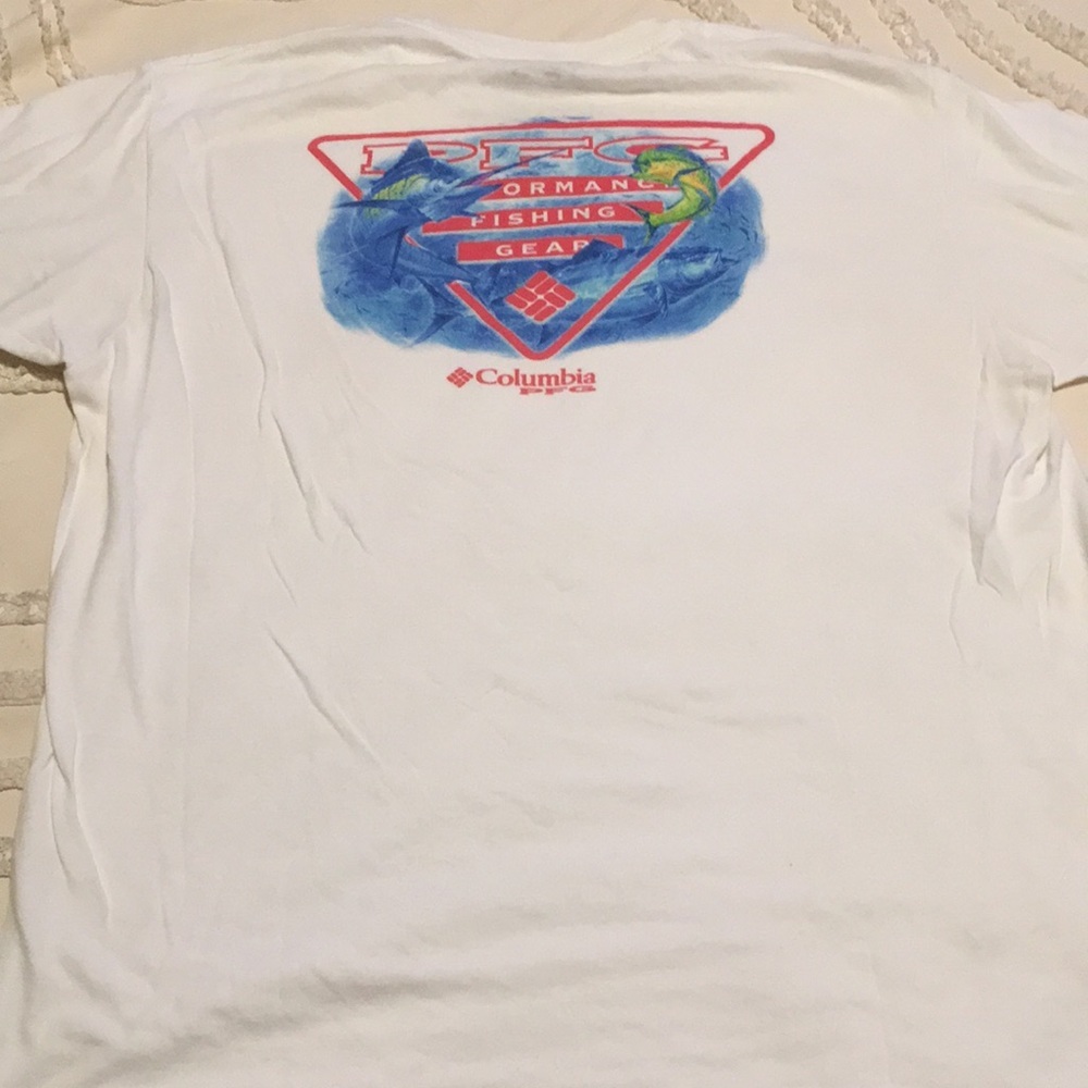 Columbia Tshirt white L - Picture 4 of 5